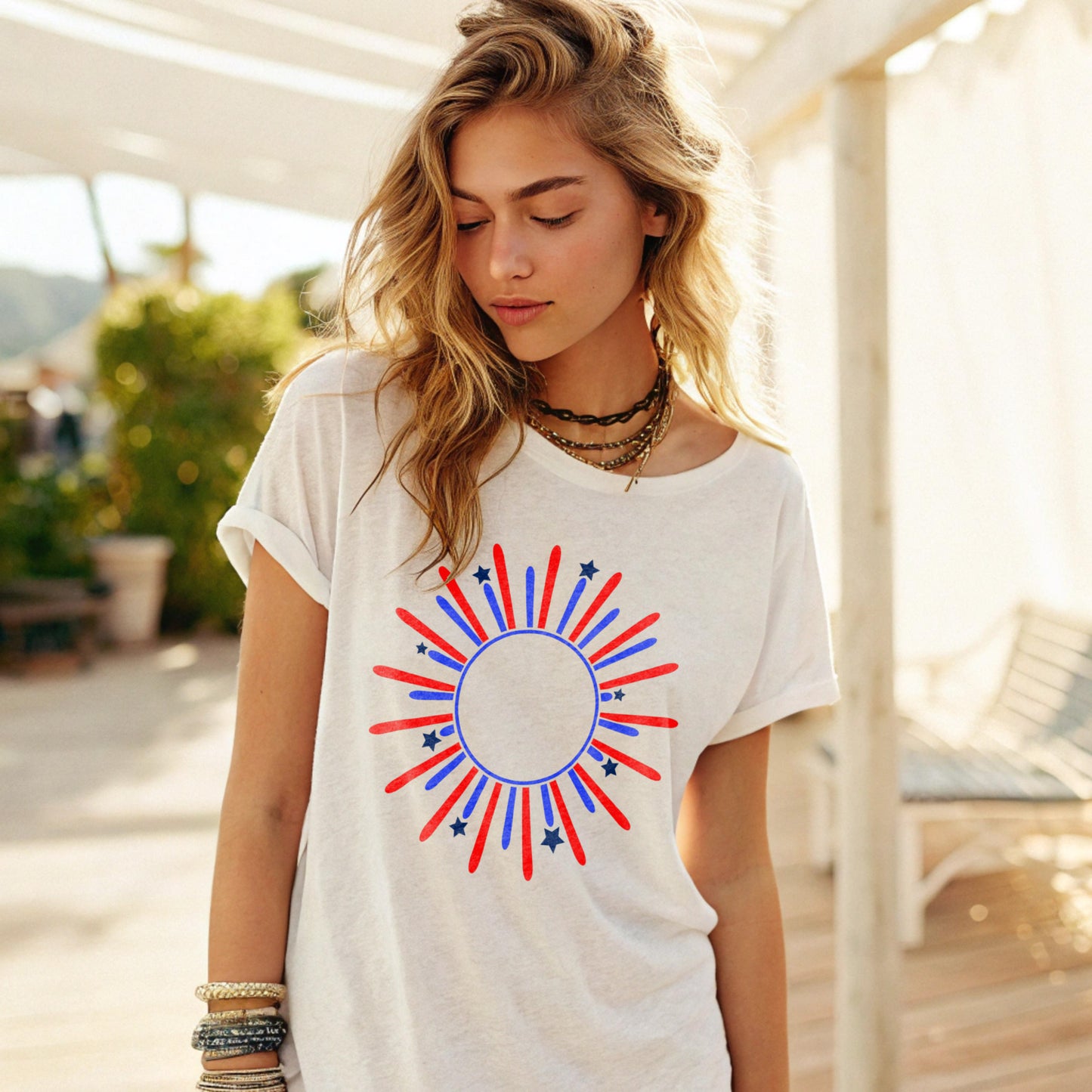 Fireworks Monogram - DTF Transfer