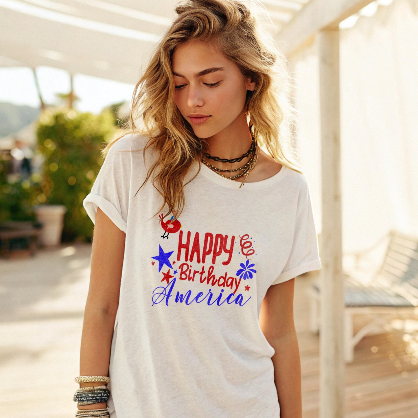Happy Birthday America - DTF Transfer
