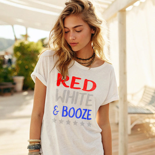 Red, White and Booze - DTF Transfer