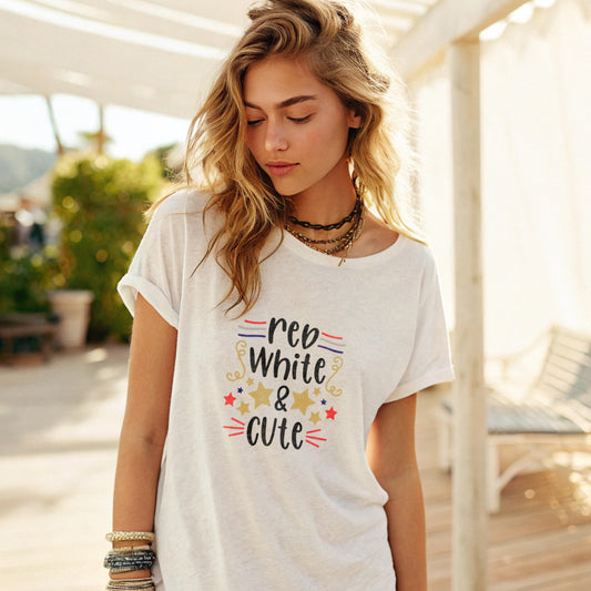 Red, White and Cute - DTF Transfer
